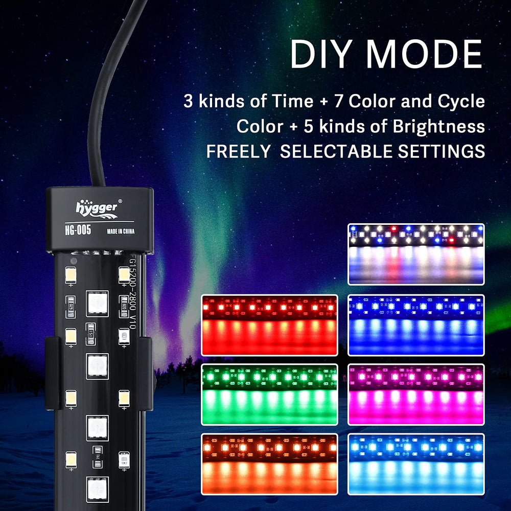hygger 247 top view shows color variety for vibrant tank scenes