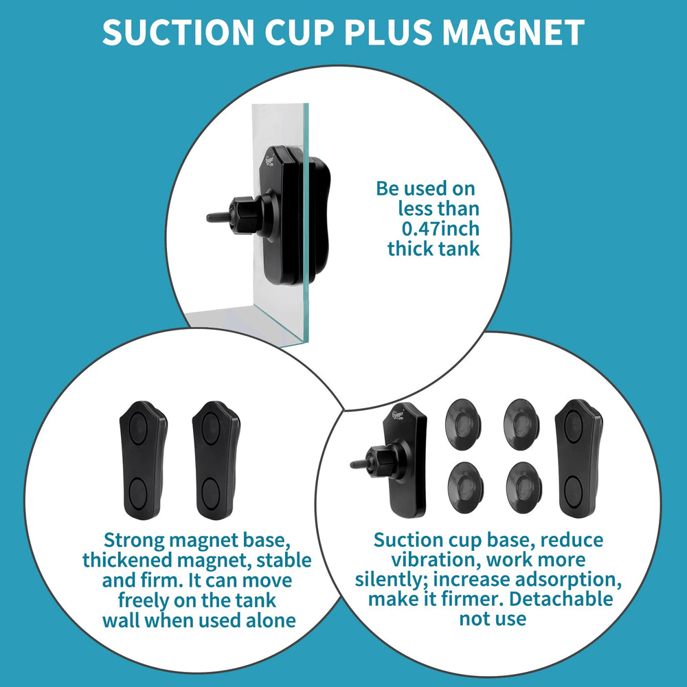 Hygger 360° power head enables multi-directional wave creation for reef tanks.