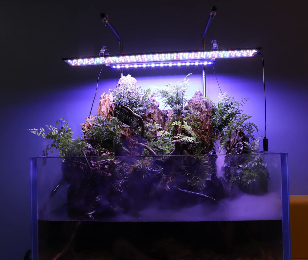 hygger Advanced LED Aquarium Light 48-54 inch mounting legs fit wide tanks