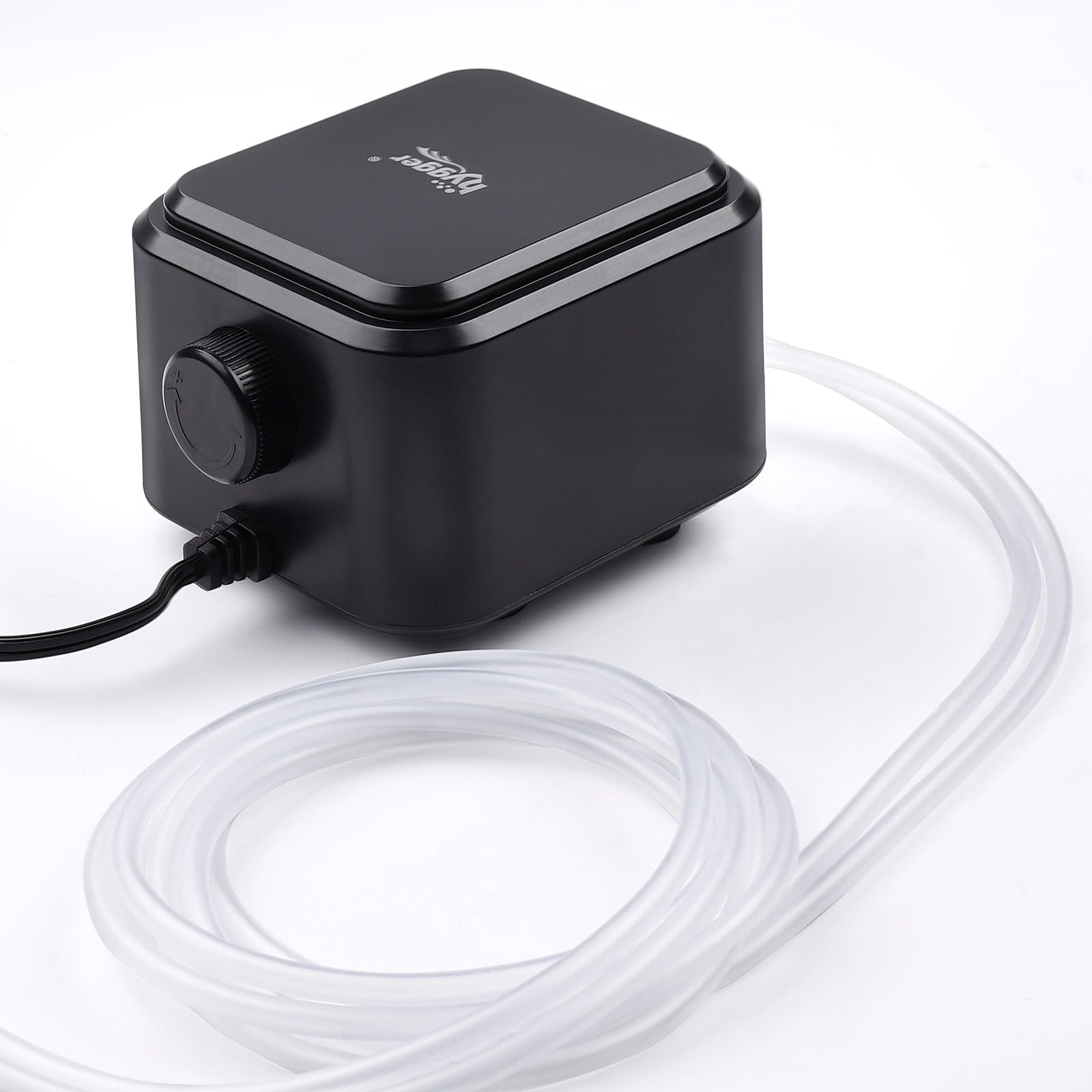 hygger aquarium air pump accessories include hose valve and air stone for easy setup
