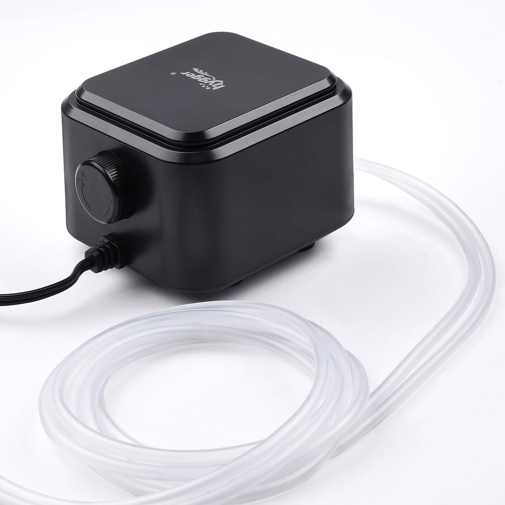 hygger aquarium air pump accessories include hose valve and air stone for easy setup