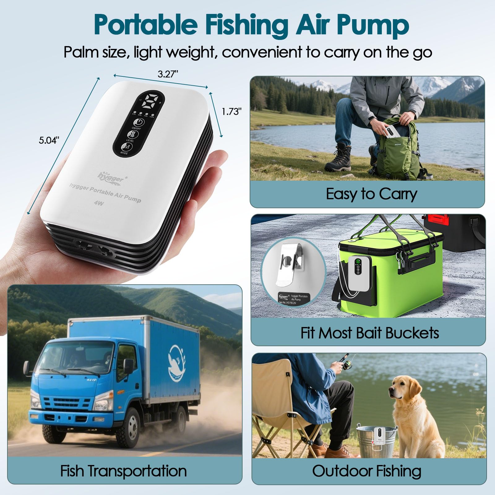 Hygger USB charging port highlights convenient recharge during outings