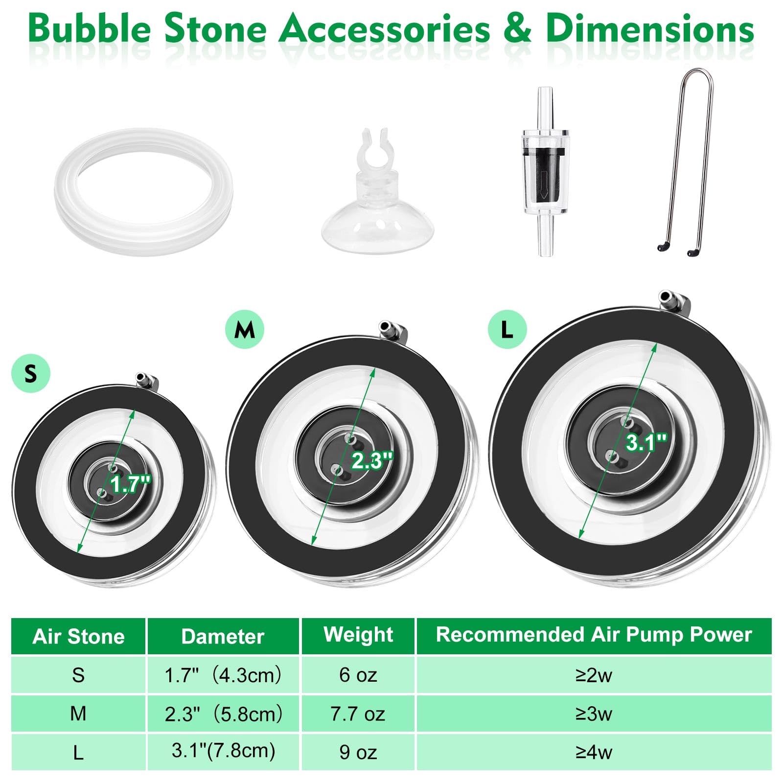hygger air-stone-water-tube shows included 2m air tube for flexible placement