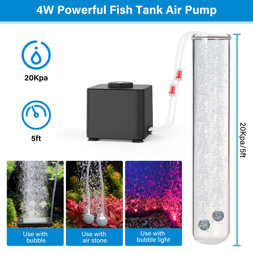 Hygger air tubing included for easy setup and connections