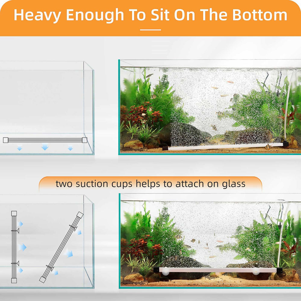hygger air wand and hose assembly demonstrates durable setup for reliable aeration.