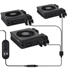 Hygger aquarium chillers fan front view showing compact cooling for steady tank temps