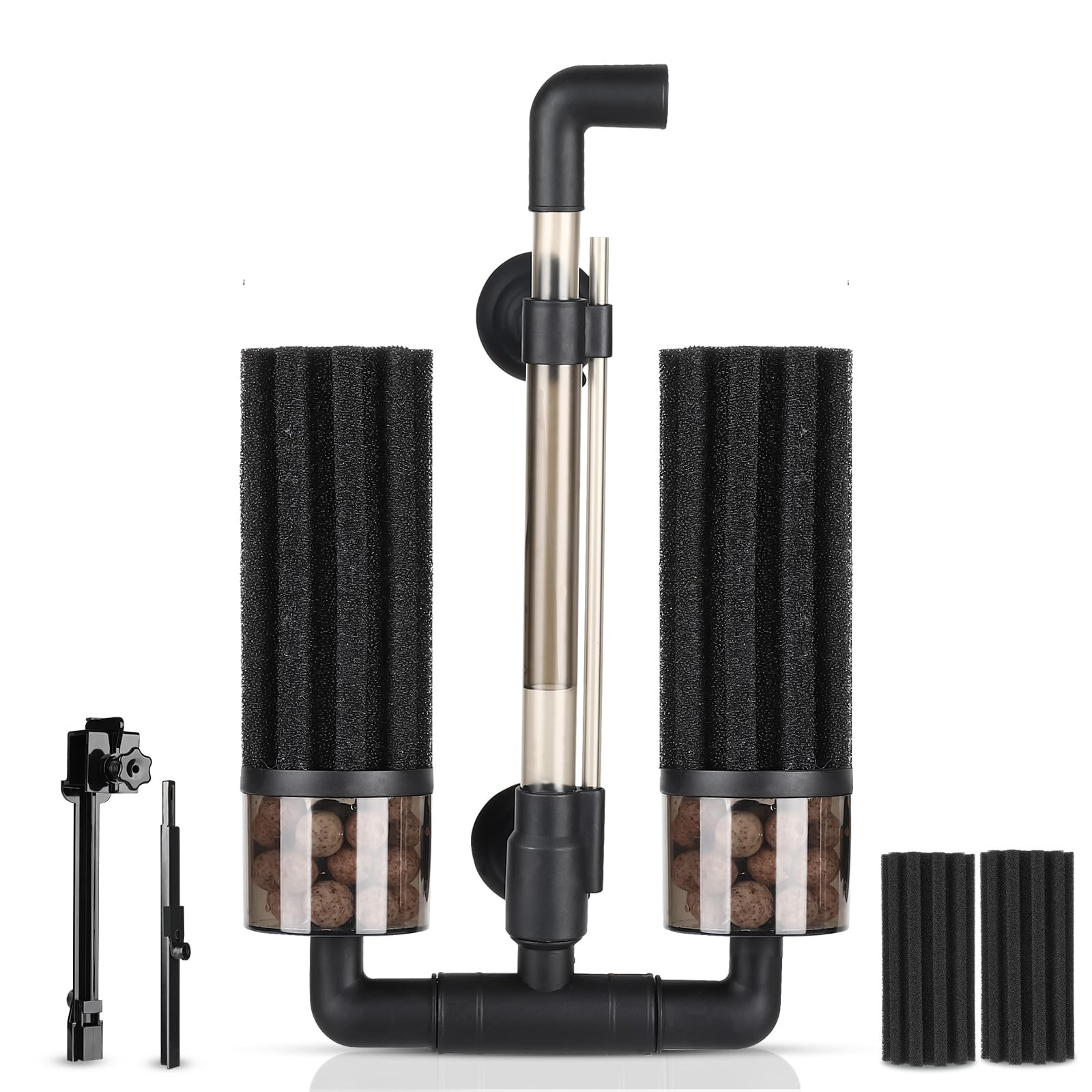Hygger Aquarium Double Sponge Filter - Upgraded Filtration with Extend ...