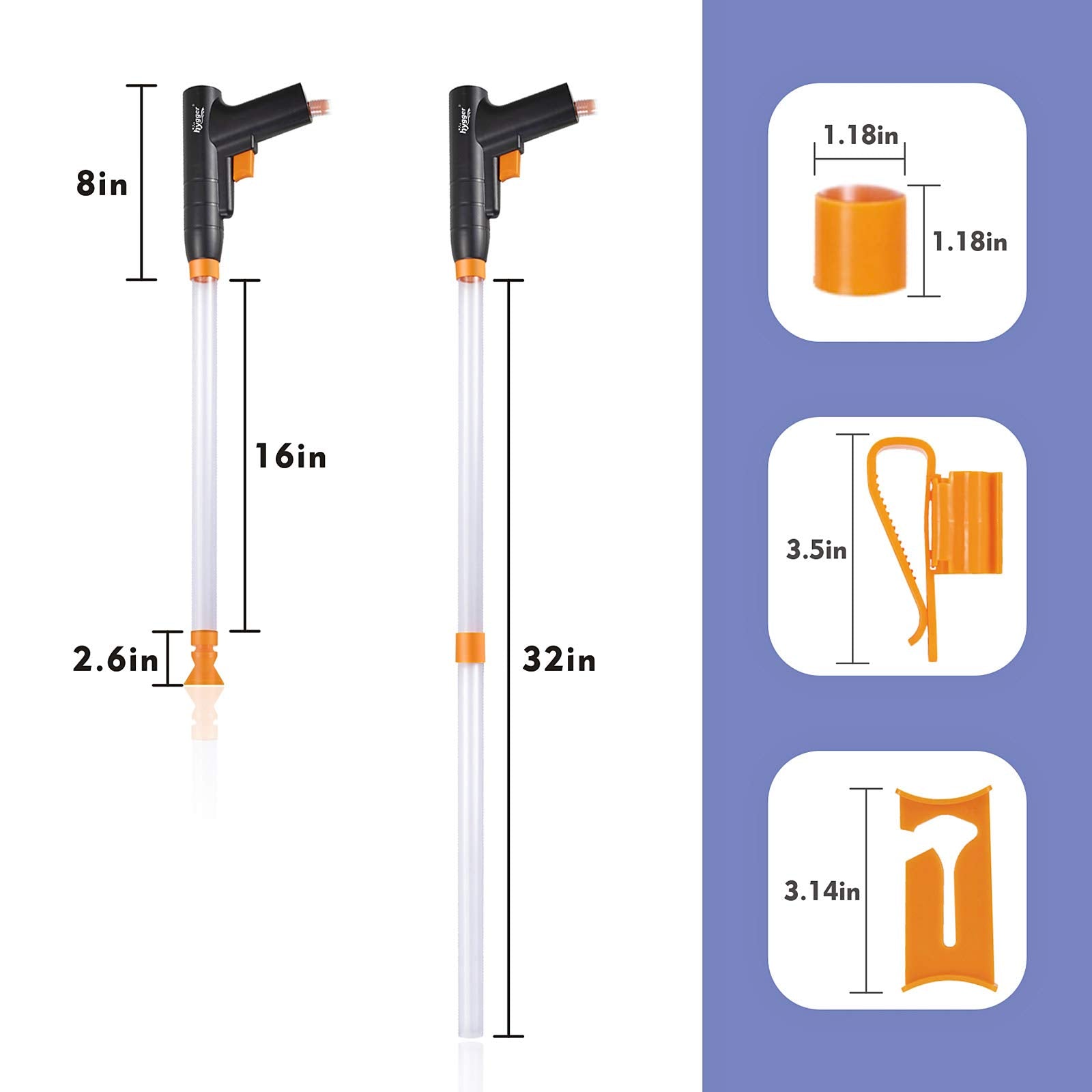 Hygger extension tubes adapt to different tank sizes.