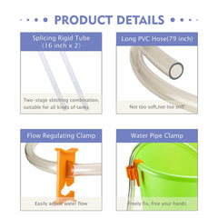 Hygger aquarium gravel cleaner handle-press design reduces cleaning effort.