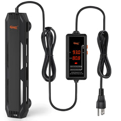 Hygger aquarium heater 300W in-tank view delivering stable heat for tropical freshwater tanks