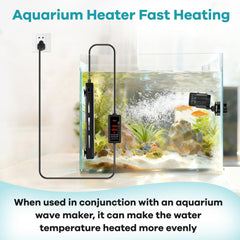 Hygger aquarium heater 500W adjustable-temp setup ensures precise tank control