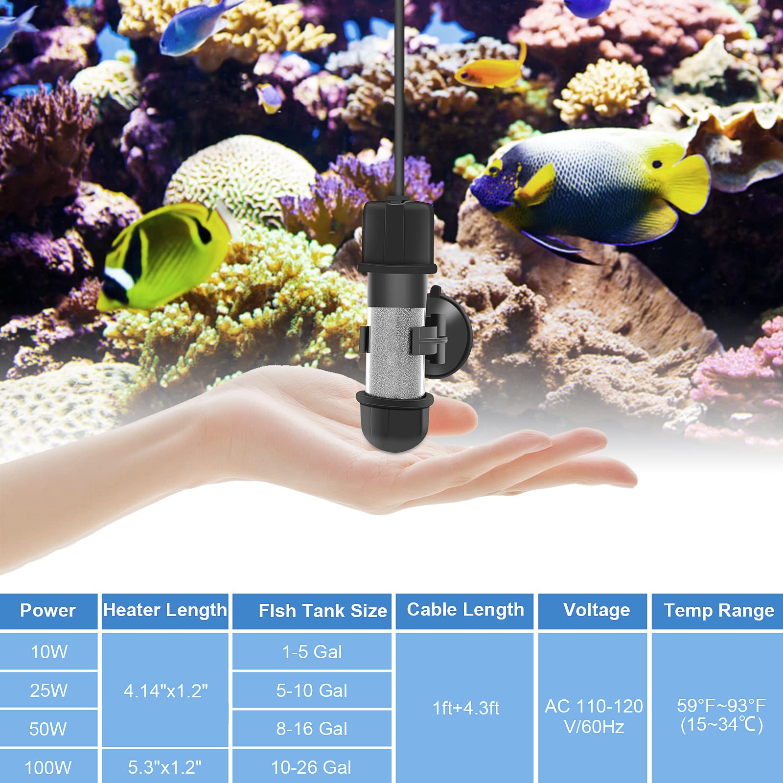 Hygger external controller enables hands-free temperature adjustments for tanks.