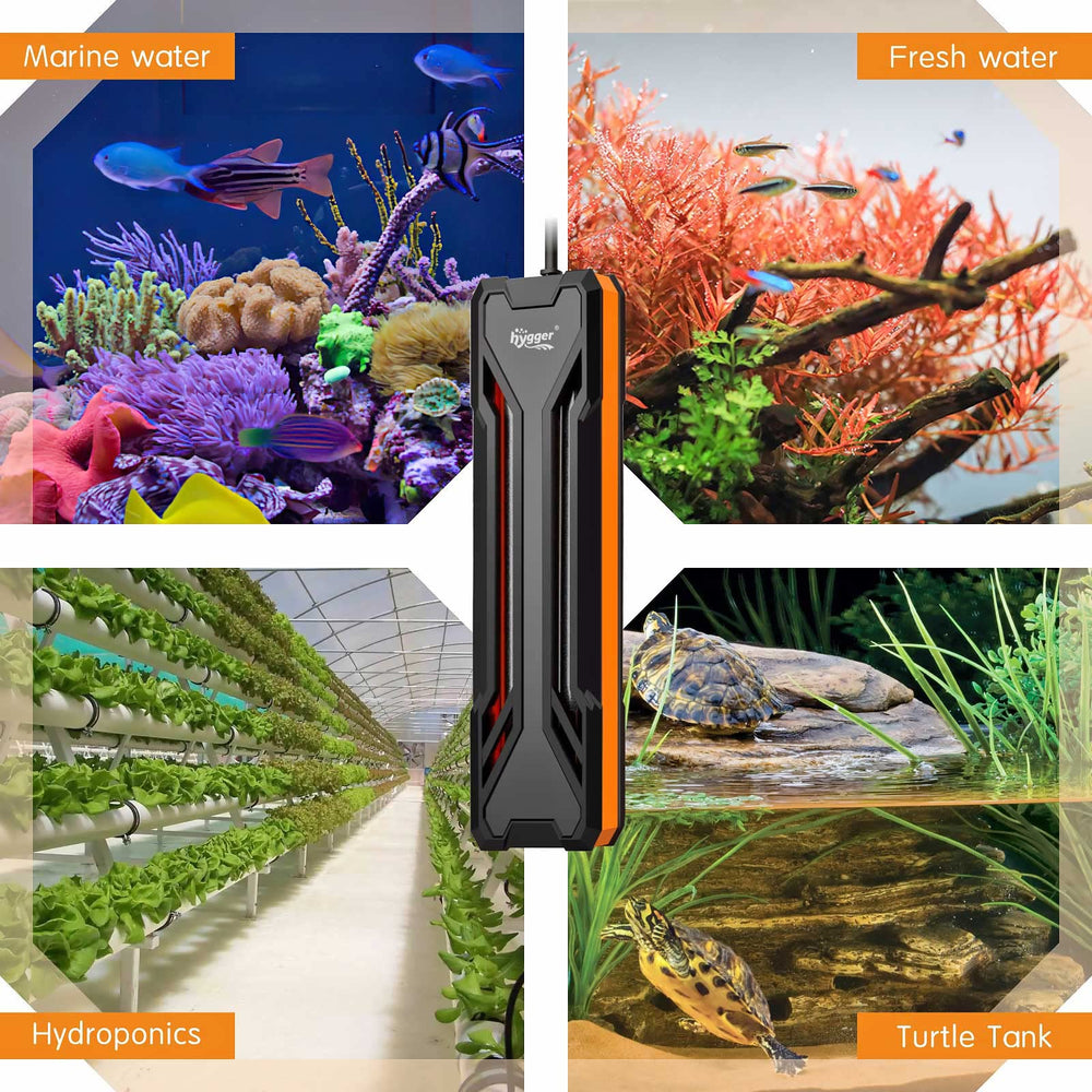 Hygger aquarium heater suitable for freshwater and saltwater use