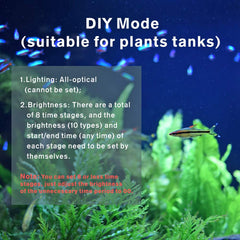 hygger aquarium led light diy mode enables customizable lighting scenes for plant growth