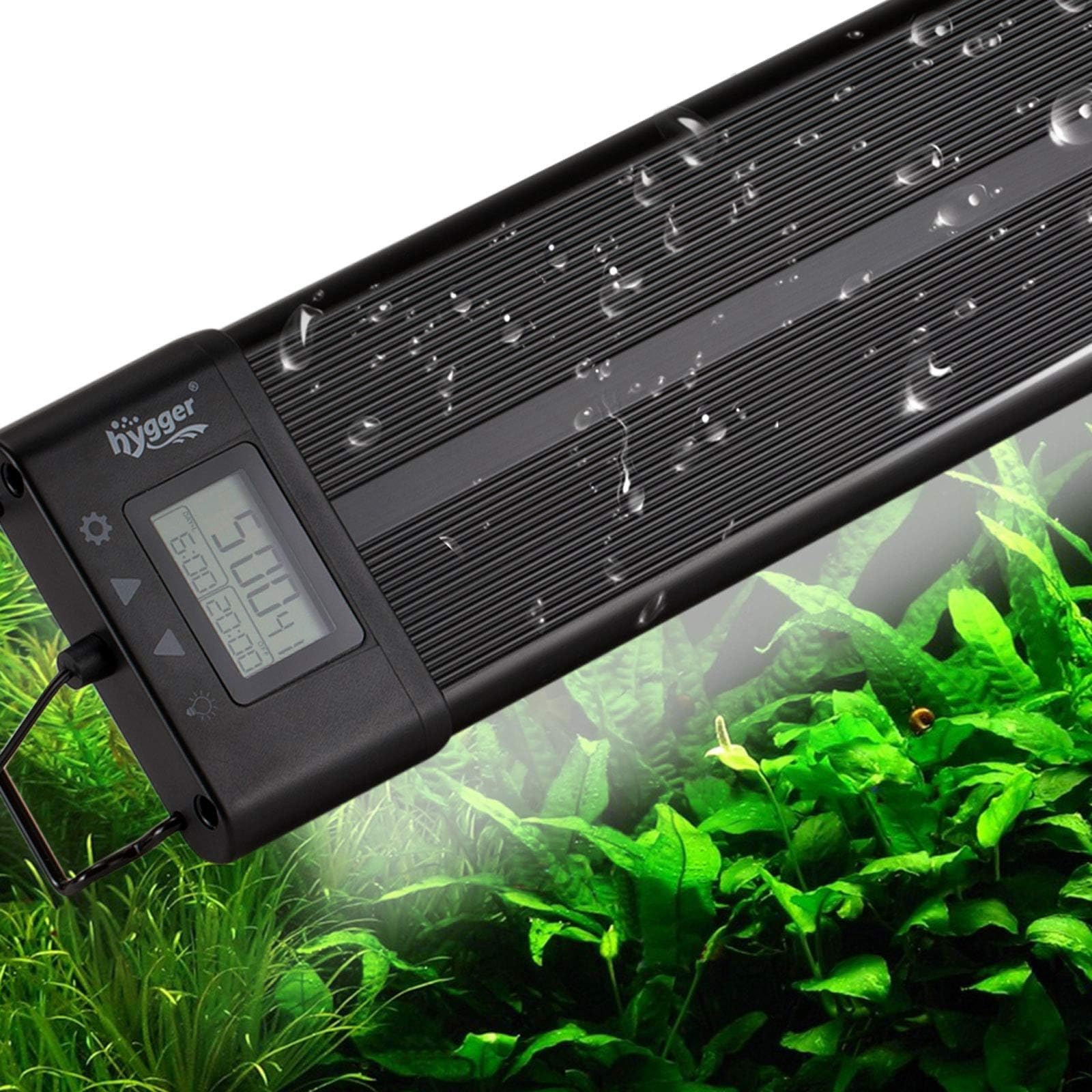 Hygger aquarium LED light beads close-up, highlighting natural color rendering for fish.