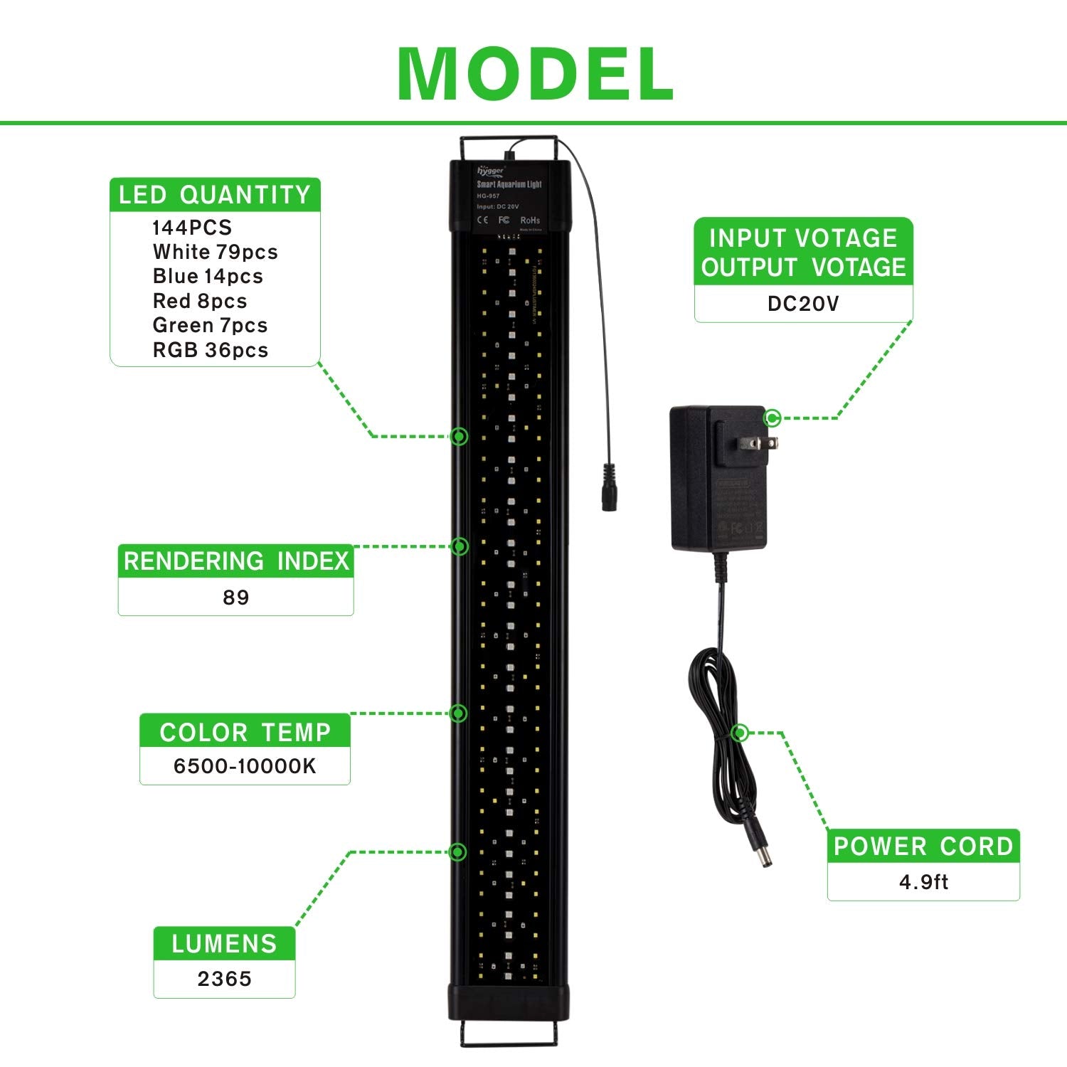 Hygger aquarium LED light sunrise-sunset mode creates gradual, calming tank ambiance.