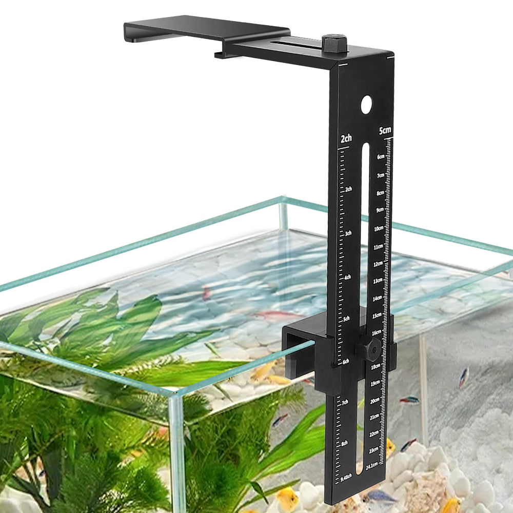 Hygger aquarium light clip-holder HG978 side view for stable light placement and even tank illumination.