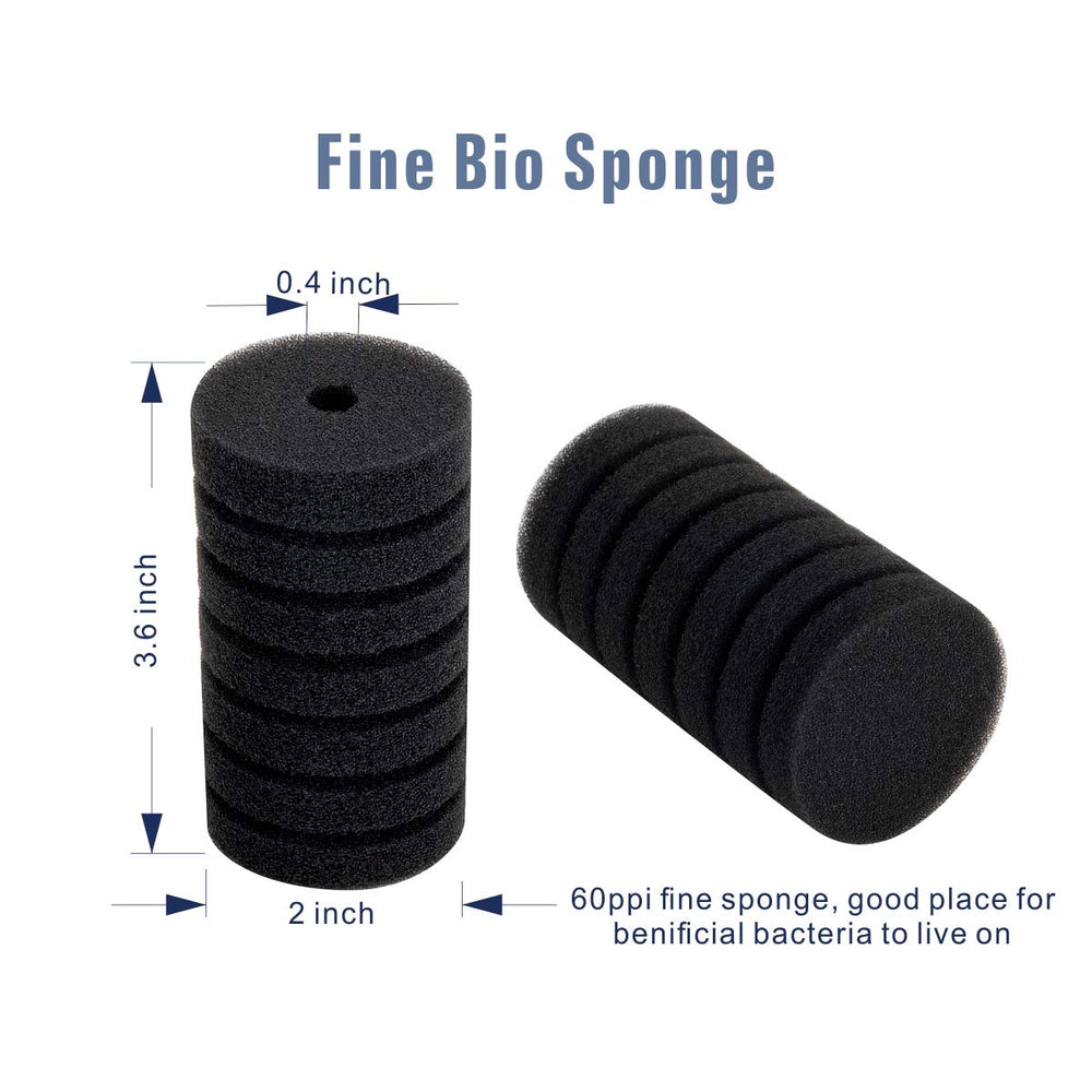 Hygger sponge filter assembled in aquarium demonstrates straightforward setup and reliable placement.