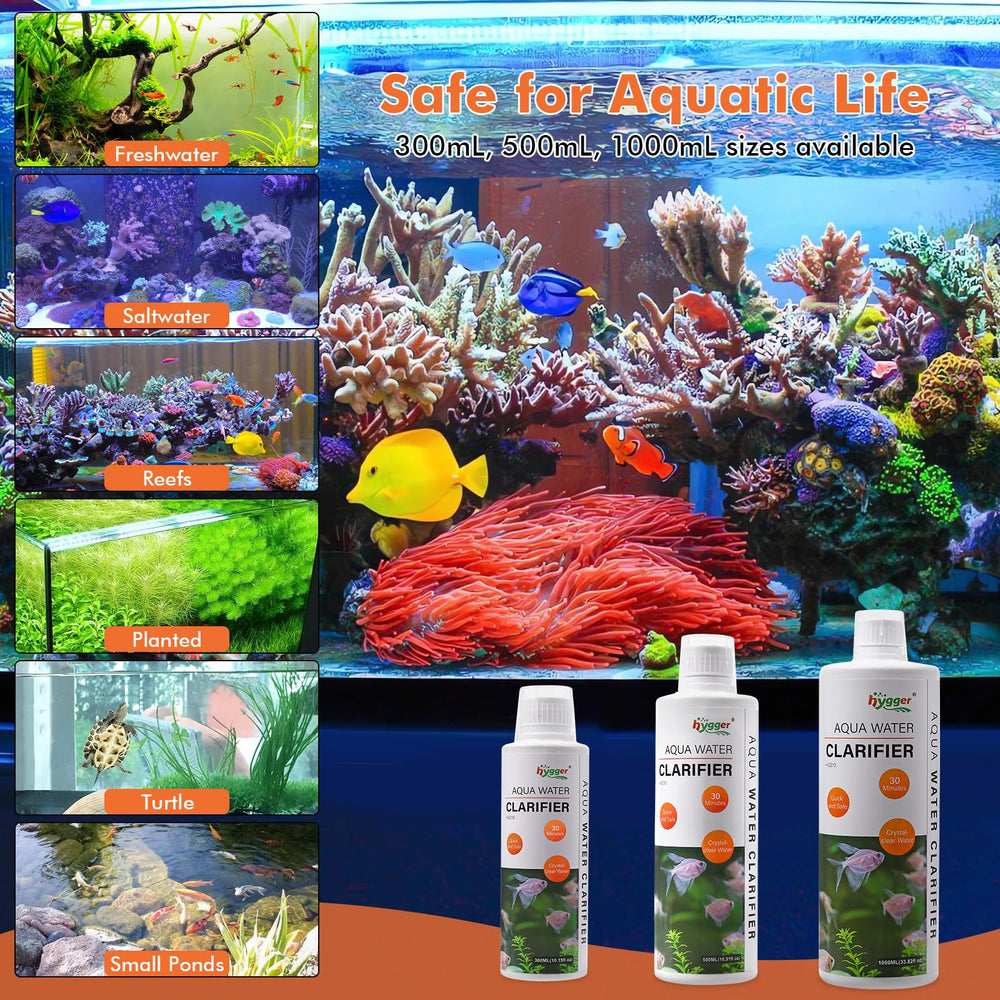 hygger Aquarium Water Clarifier during tank setup shows faster stabilization for new setups