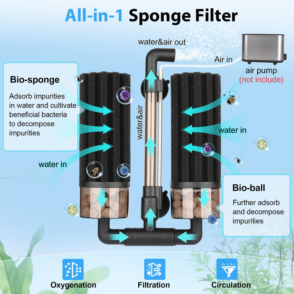 Hygger bioceramic balls close-up showing filtration media and potential bacterial support.