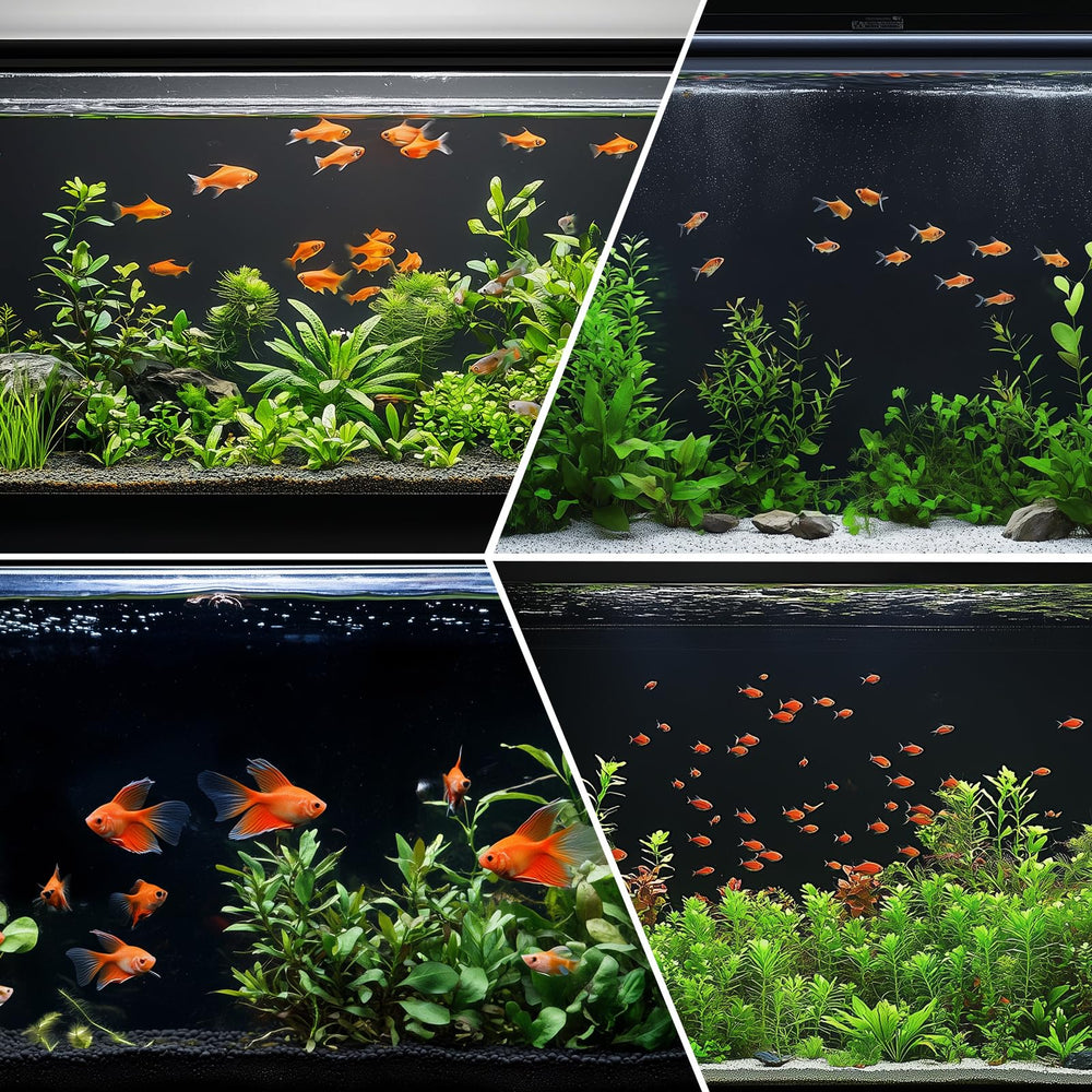 Hygger CO2 backdrop non-reflective surface reduces glare and enhances viewing.
