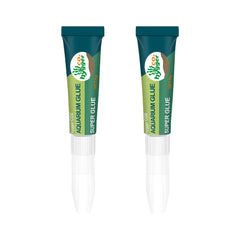 Hygger CO2 Aquarium Glue application closeup shows precise gel bonding for aquascaping