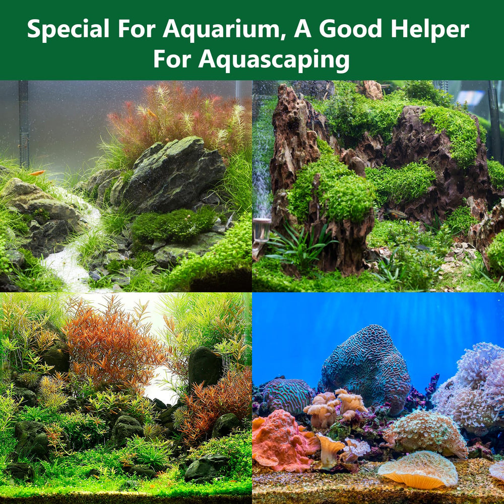 Hygger CO2 Aquarium Glue attaches moss with precision for lush riverbed textures