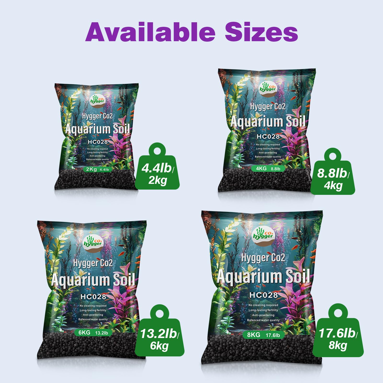 Hygger CO2 substrate particles macro shot highlights non-dusty texture ideal for aquascaping