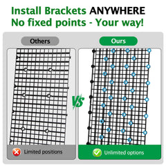 Hygger CO2 bottom filtration grid helps organize media and improve water flow