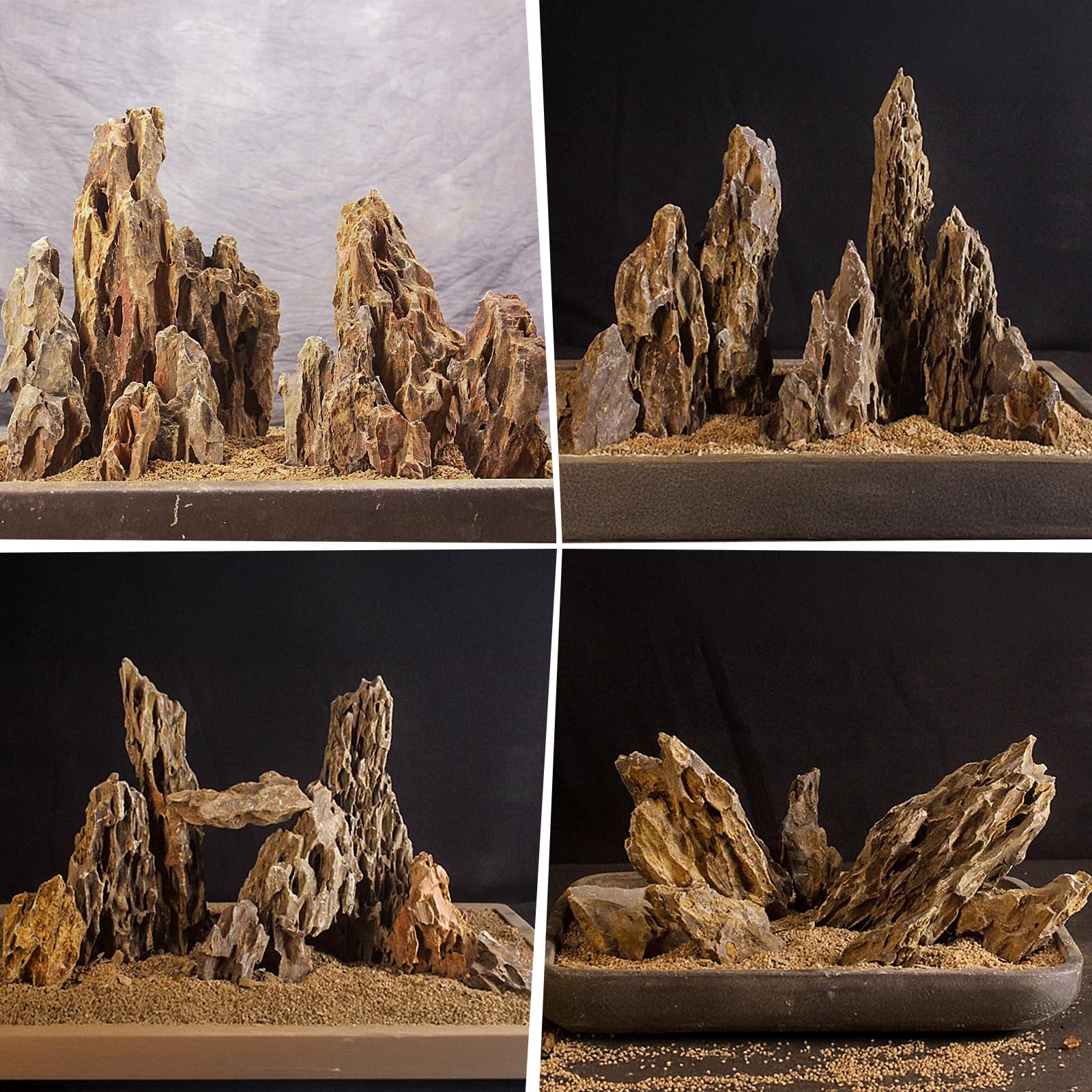 Hygger CO2 dragon stone water quality benefits show porous surface aiding clarity.