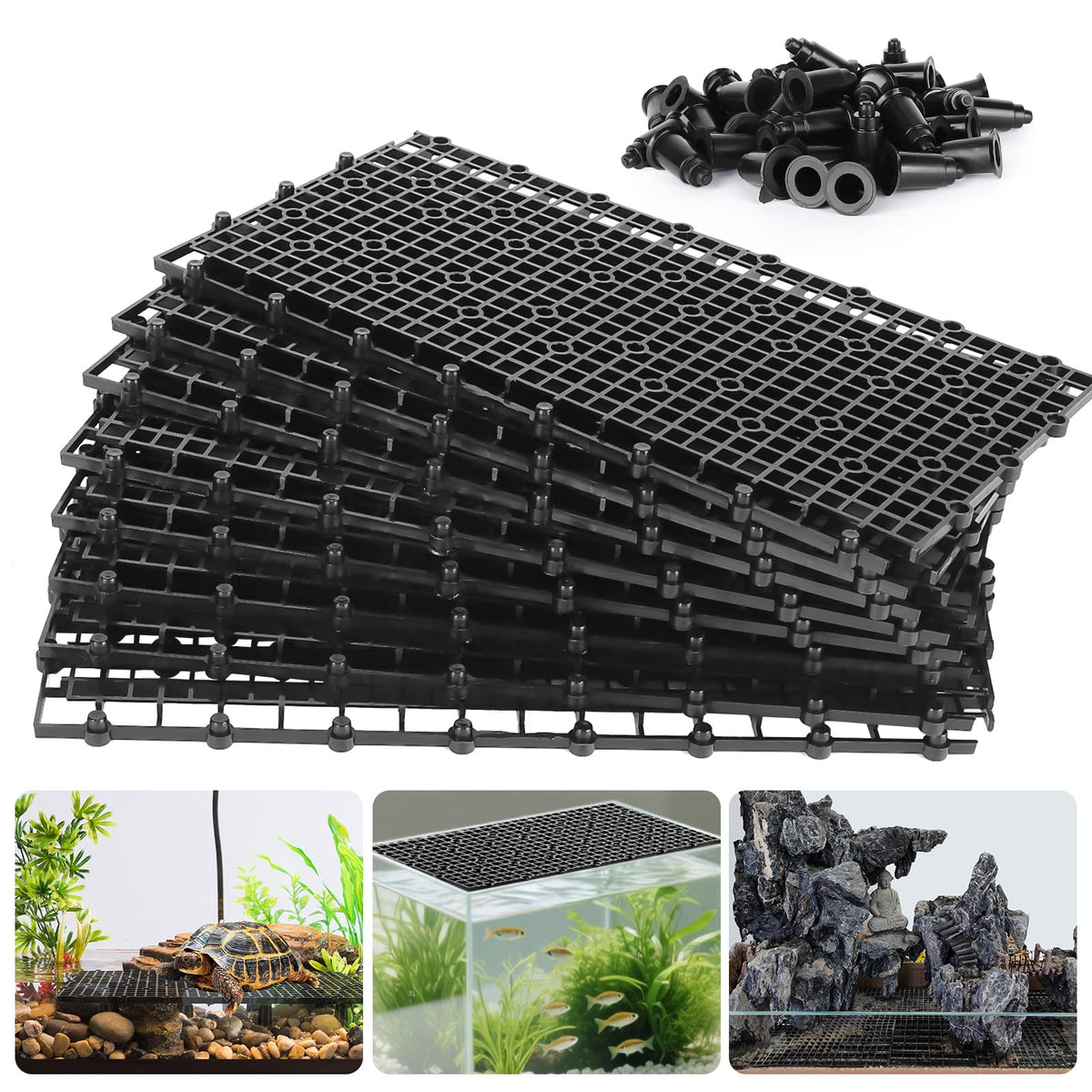 Hygger CO2 egg crate grid divider for customizable tank layouts and plant zones