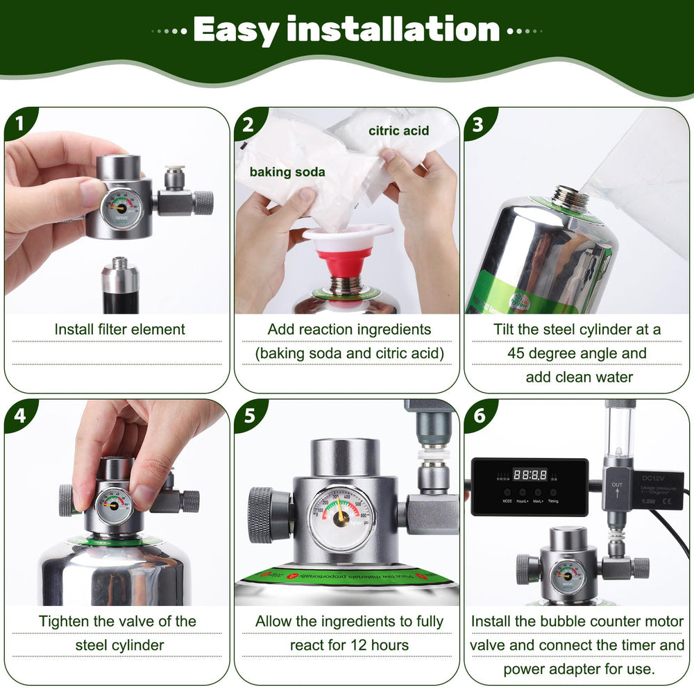 Hygger CO2 hoses and accessories for smooth setup