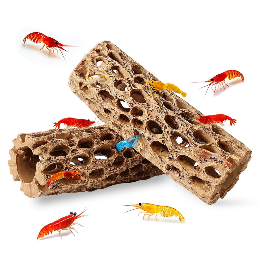 Hygger CO2 Resin Cholla Wood aquarium decor enhances realism for tanks.