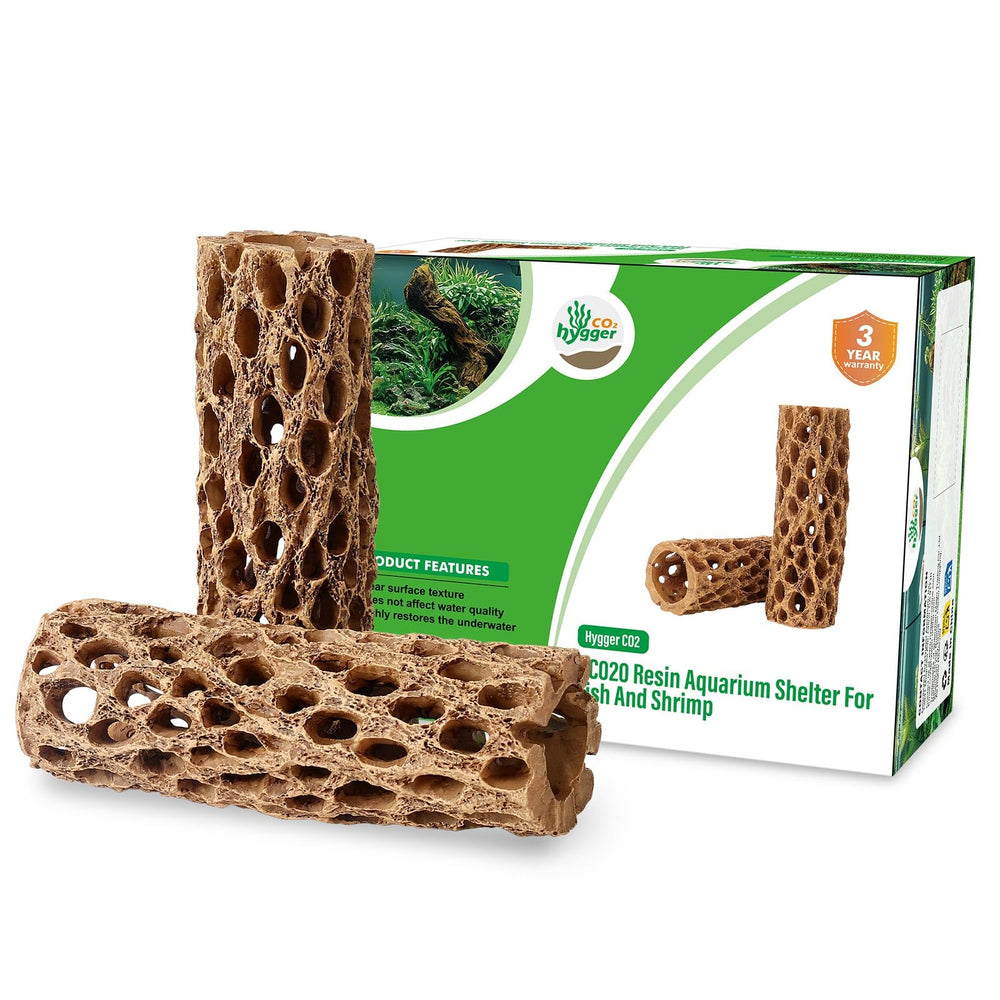 Hygger CO2 Resin Cholla Wood non-toxic resin helps maintain safe environment.