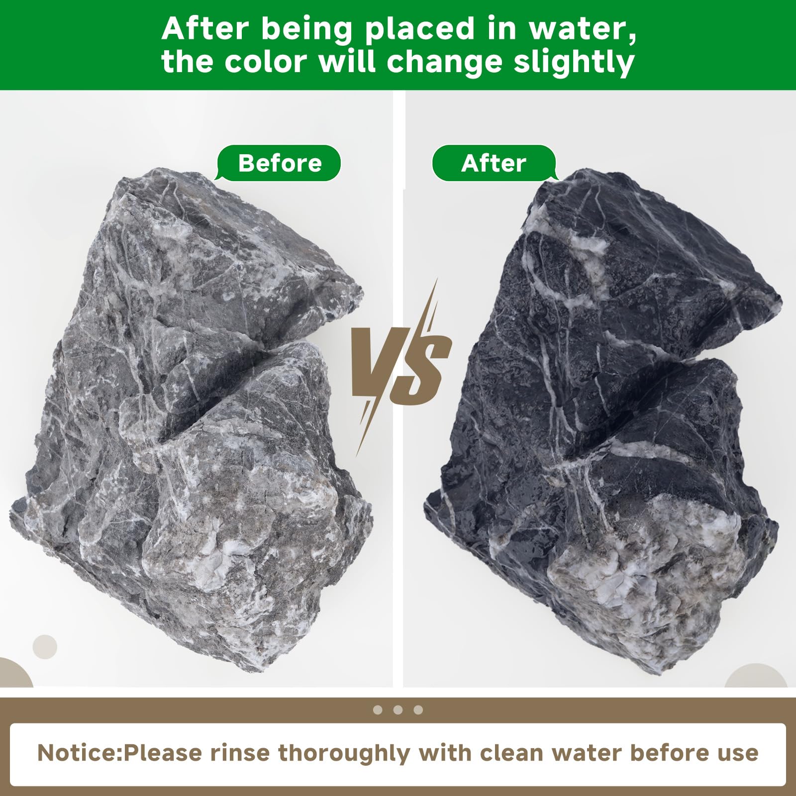 Hygger CO2 Seiryu rock aquascape formation adds dramatic structure