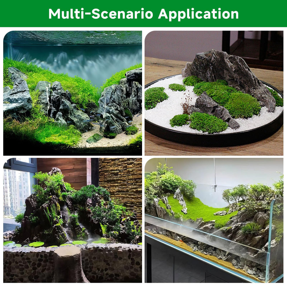 Hygger CO2 Seiryu rock panel mountain scene inspires natural aquascapes