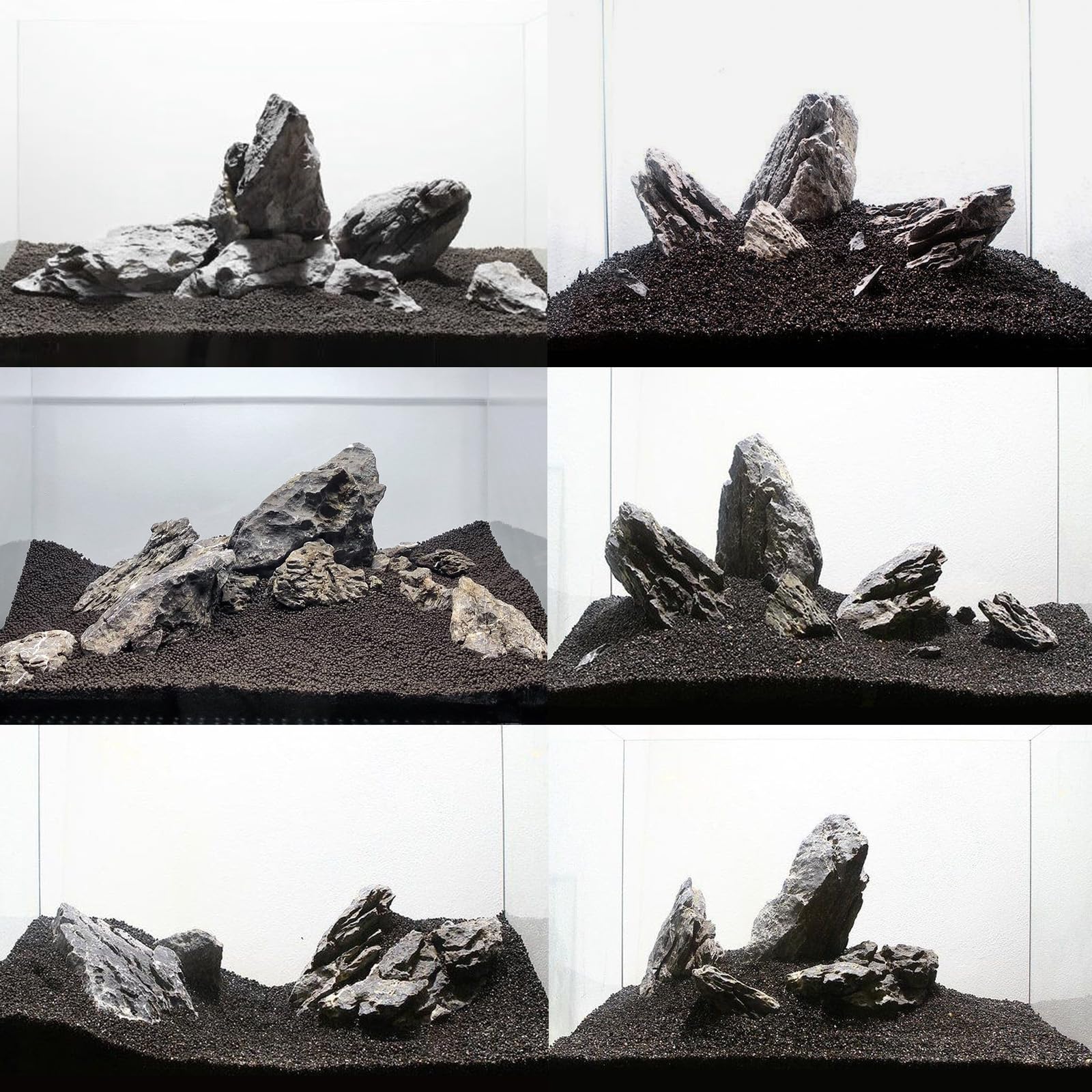 Hygger CO2 Seiryu rock water-line detail supports vivid underwater scenes