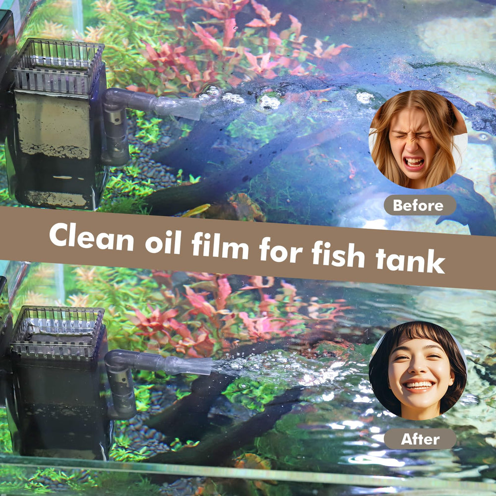 Hygger CO2 surface skimmer wave maker function enhances surface agitation for gas exchange.