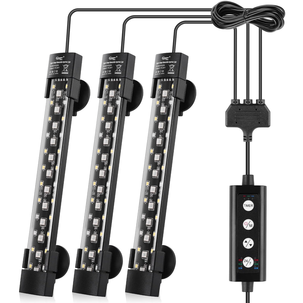hygger dual-channel controller enables synced sunrise to sunset lighting for coordinated tank ambience