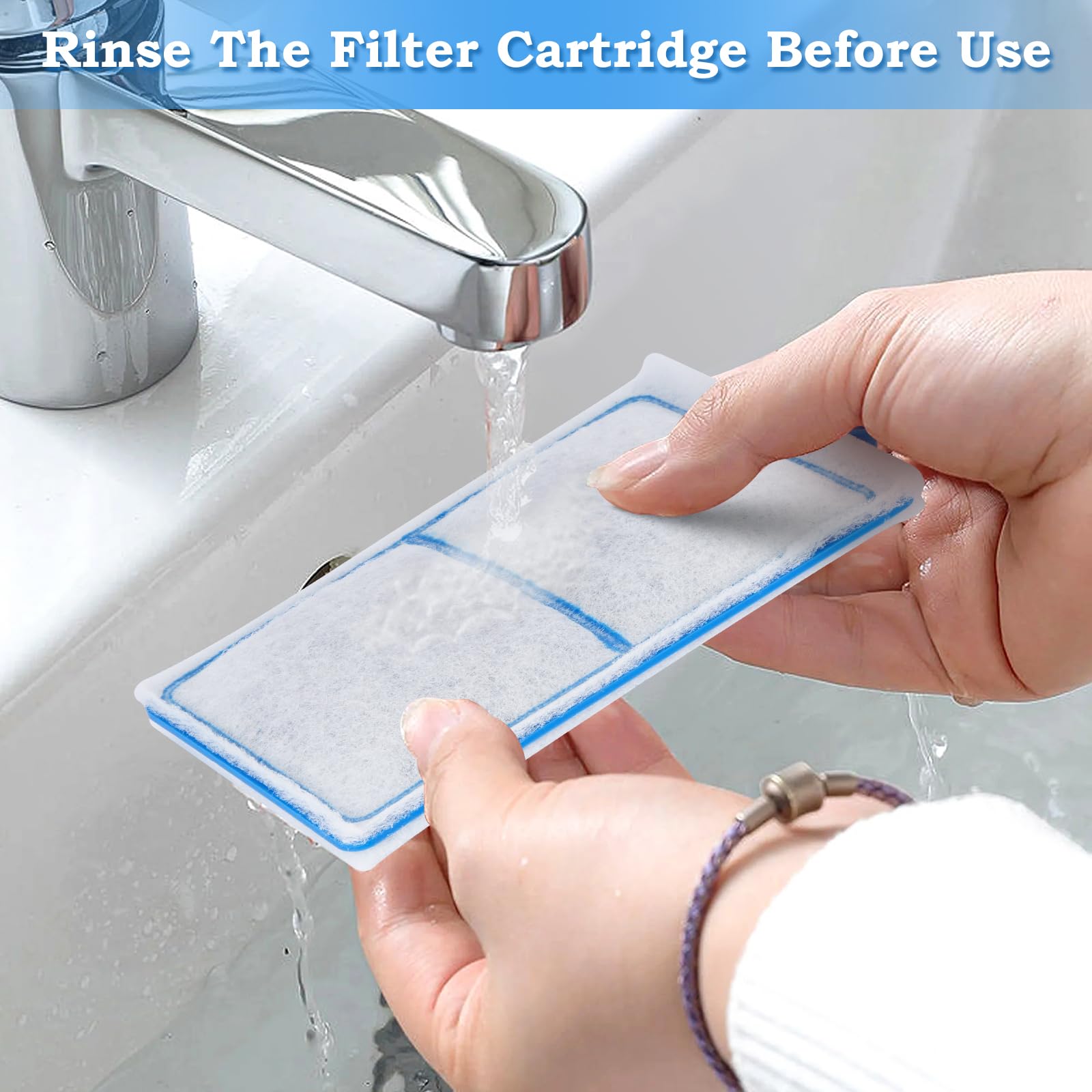 Hygger dual-sided sponge close-up highlights improved filtration and debris capture.