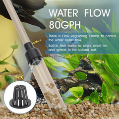 Hygger duckbill suction head for precise waste removal in corners
