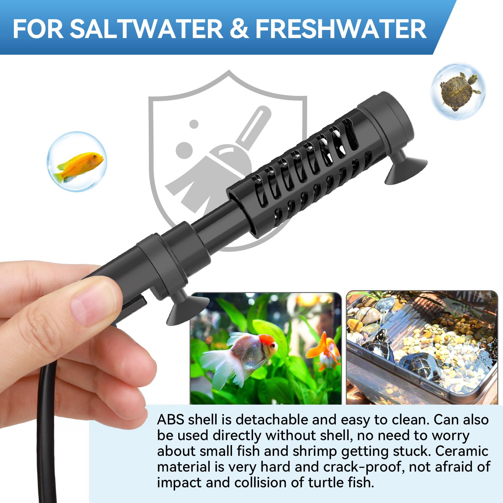 Hygger eco-mode highlights energy-saving settings for freshwater or saltwater