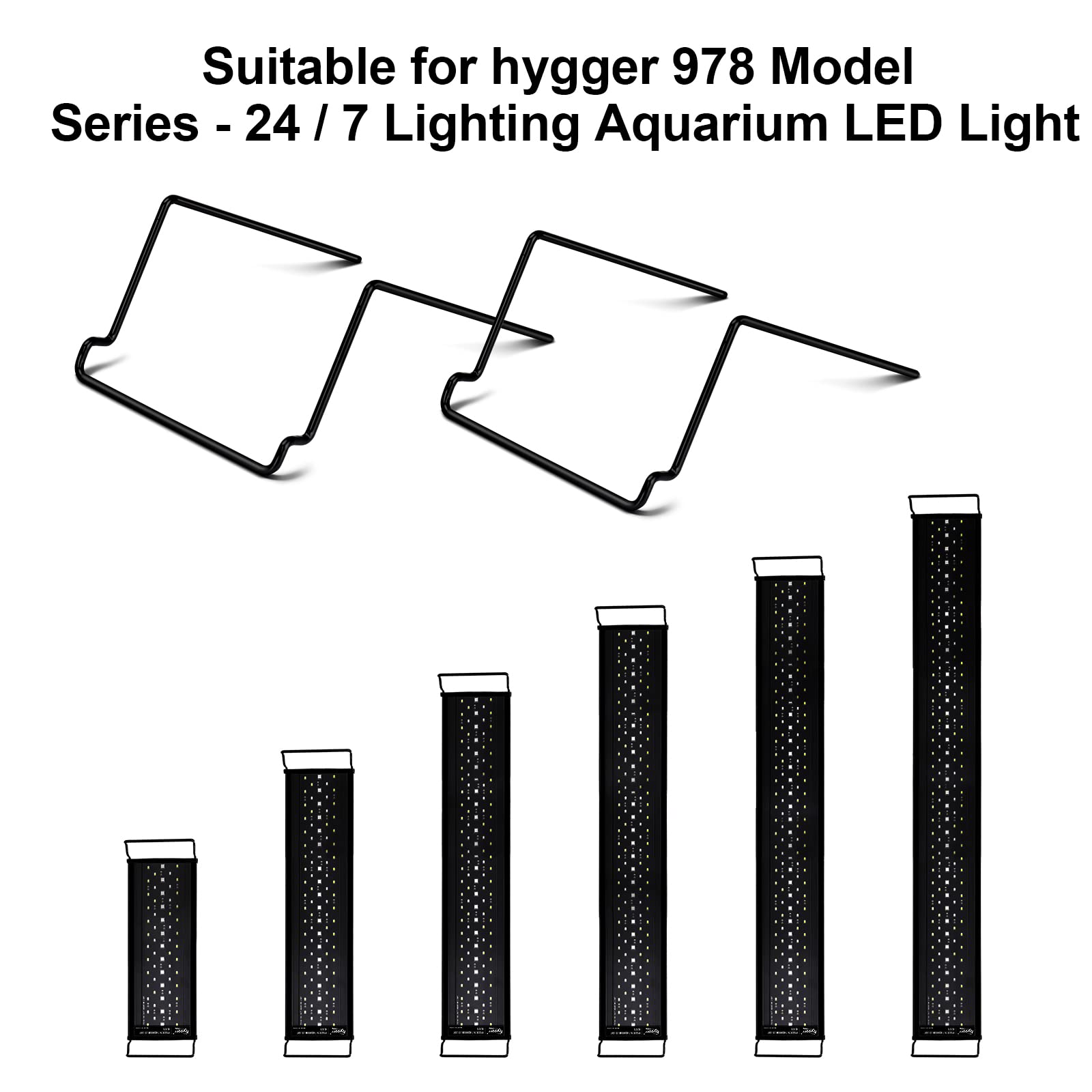 Hygger HG978 compatibility setup shows flexible positioning for tanks.