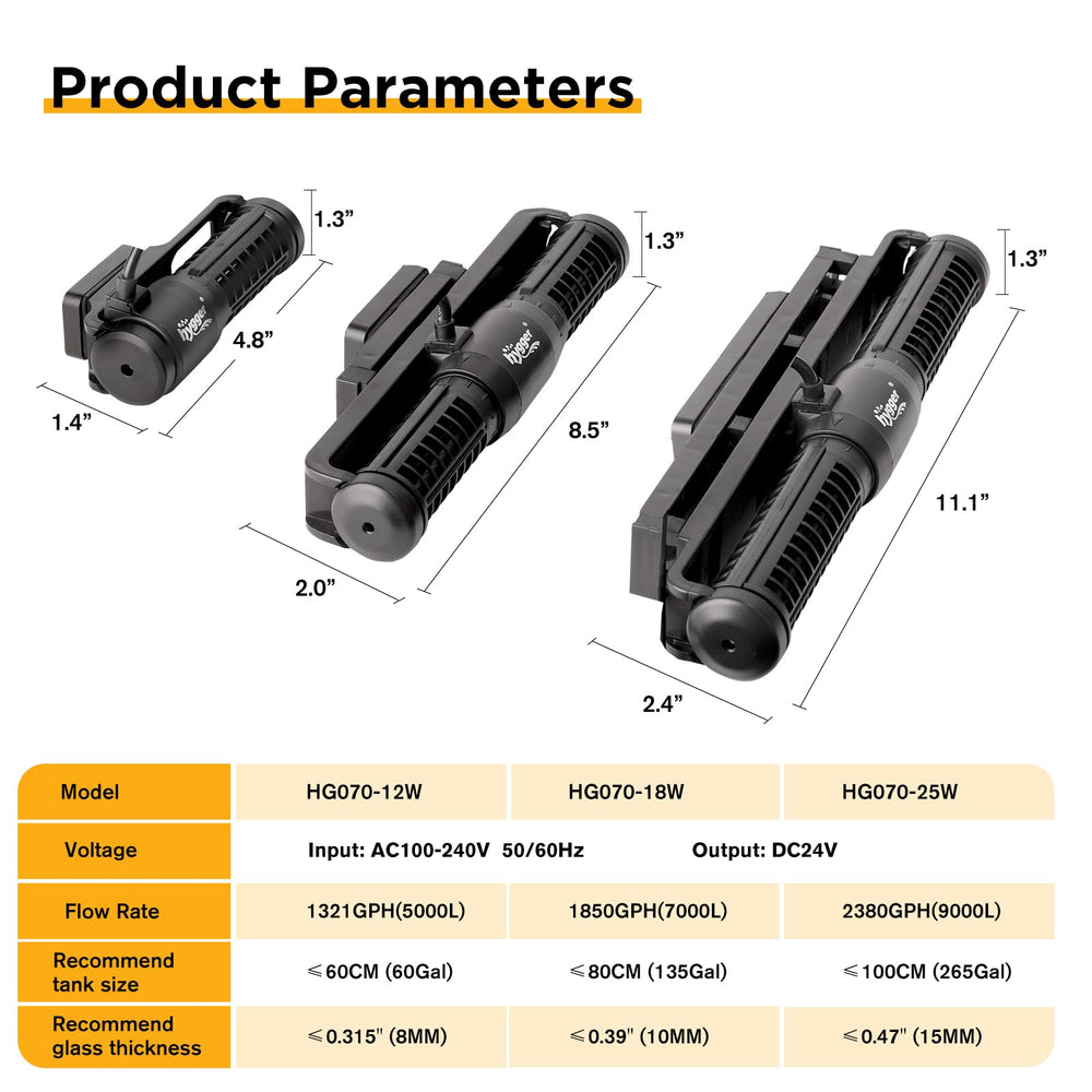 Hygger LED controller shows feeding and night modes for easy scheduling