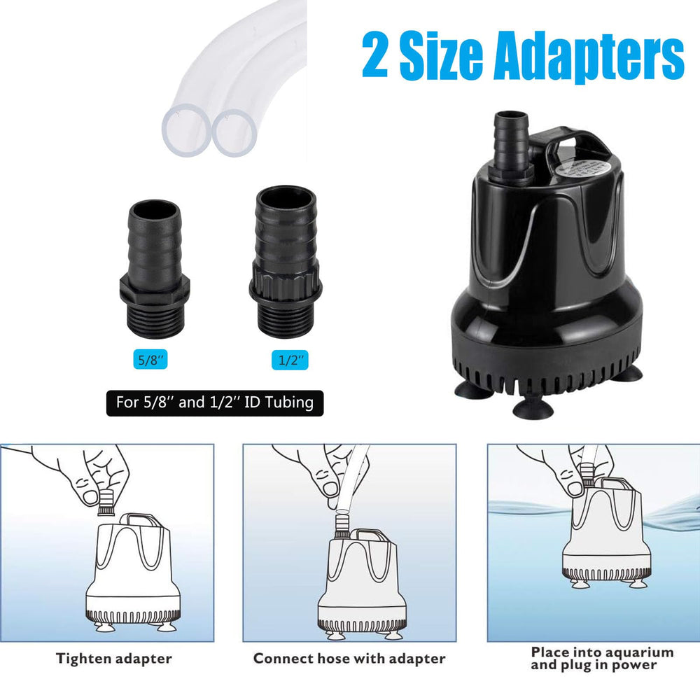 Hygger low-water drain feature highlights easy emptying down to 1/4 inch