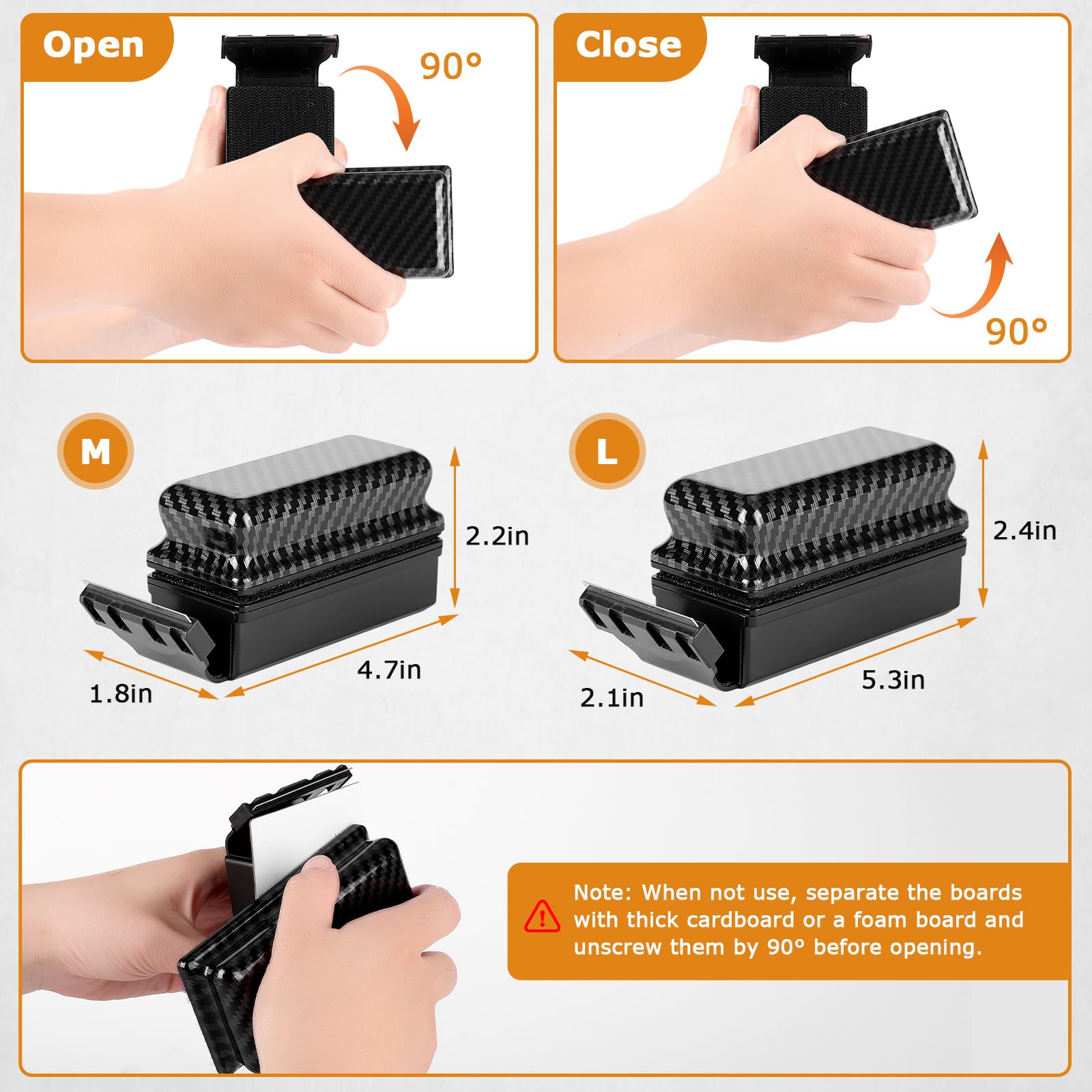 Hygger blade storage with safe blade inspection