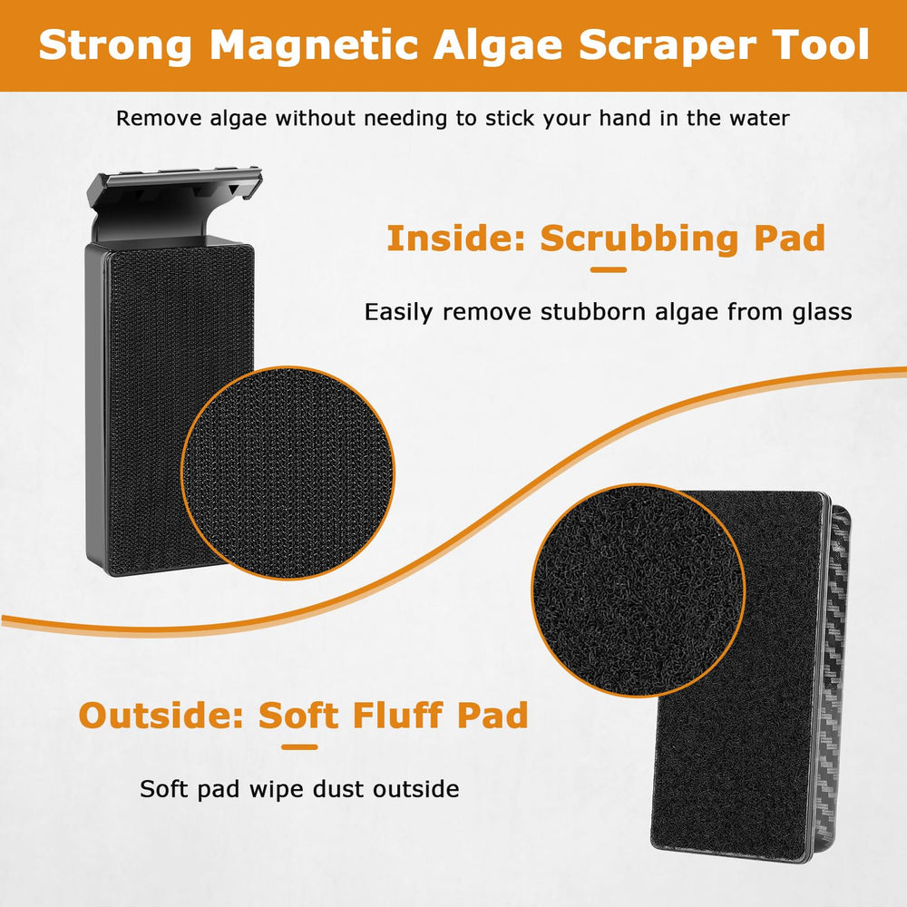 Hygger in-action cleaning glass and acrylic surfaces