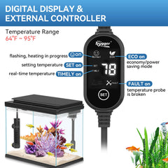 Hygger mini tank heater corner-fit saves space while keeping fish comfy
