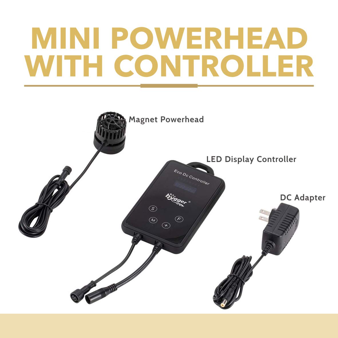 Hygger Mini Wave Maker fits 5-30 gallon tanks for versatile setups