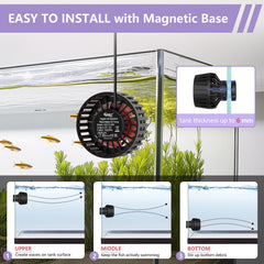 Hygger mini wave maker compact size fits tight spaces without clutter